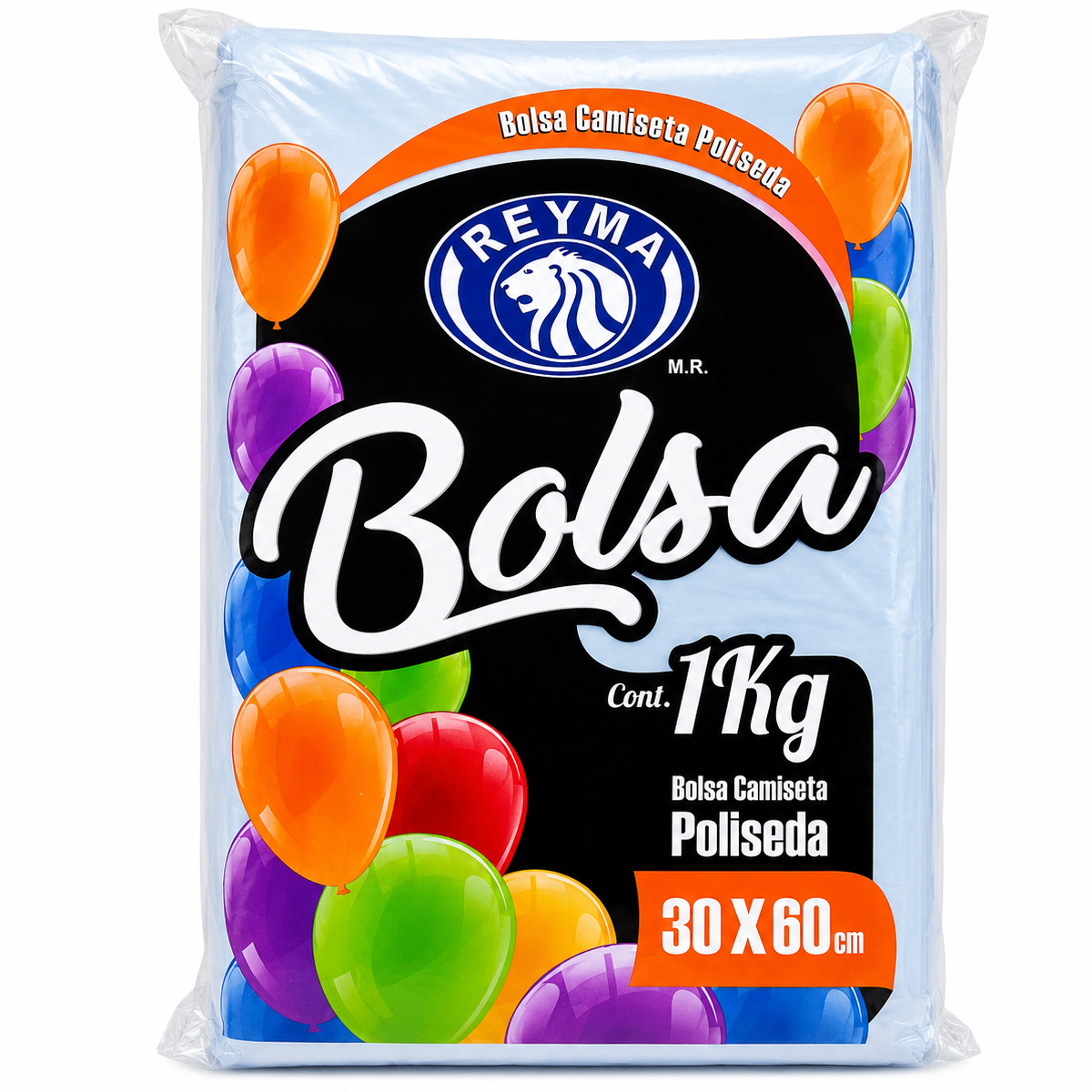 Bolsa Camiseta Poliseda Grande Reyma 30x60 cm 1 kg