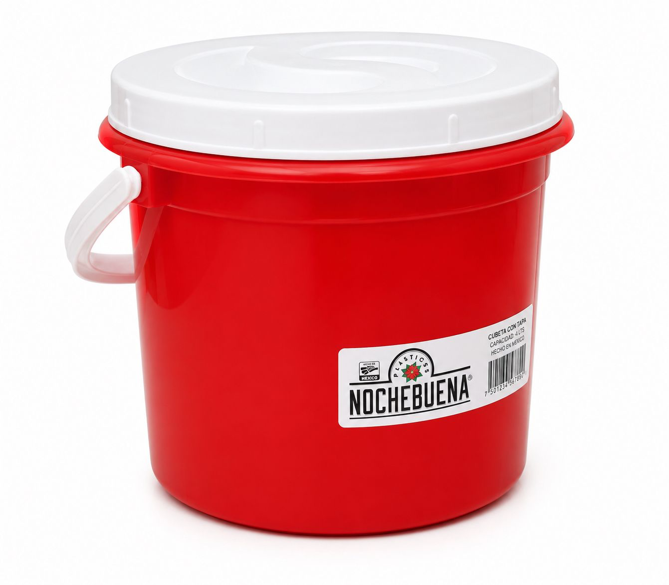 Bote Lechero 4 Litros Nochebuena con Tapa