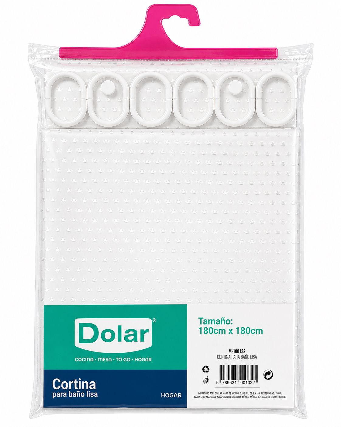 Cortina para Baño Dólar Lisa