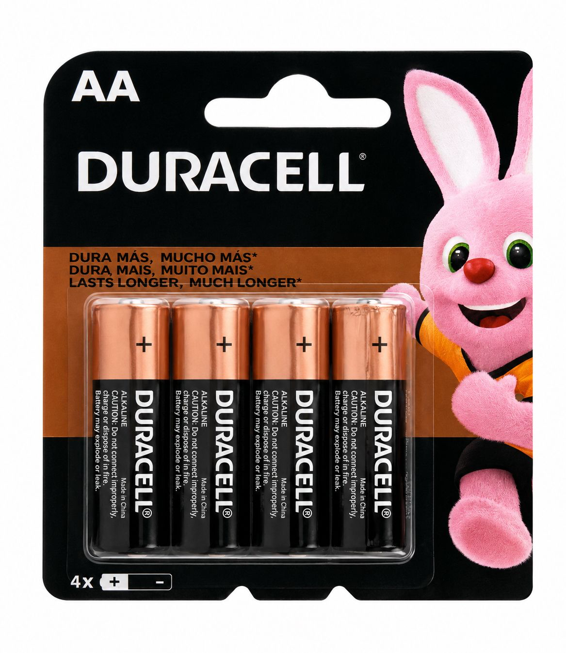 Pila Duracell AA Alcalina – 4 piezas