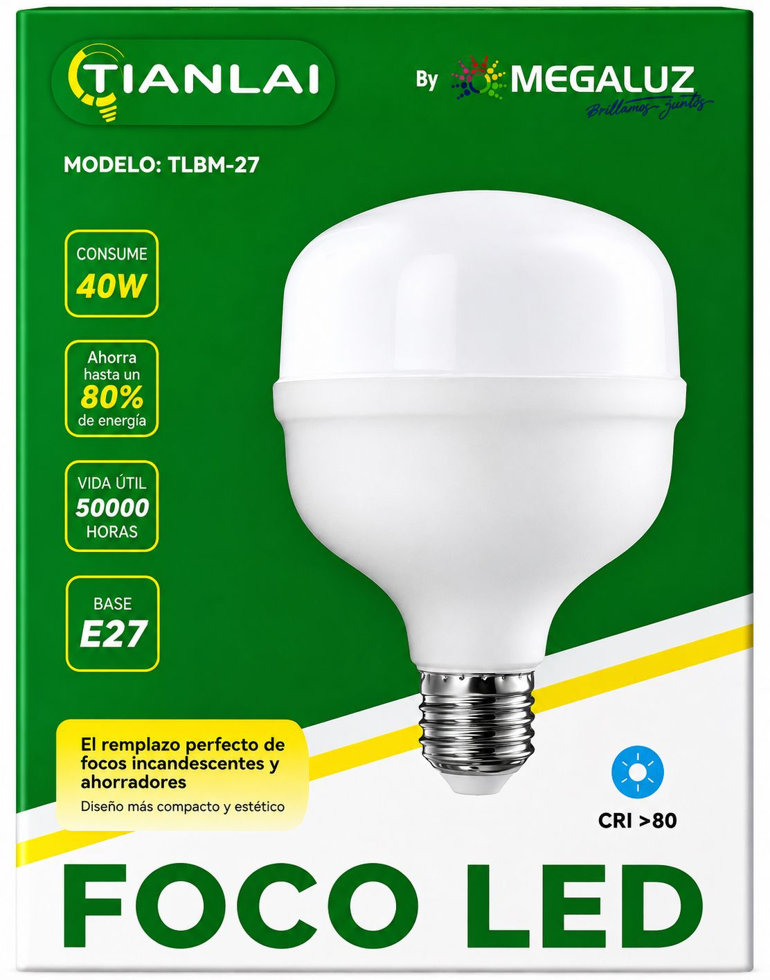 Foco LED Tianlai 40W – Megaluz