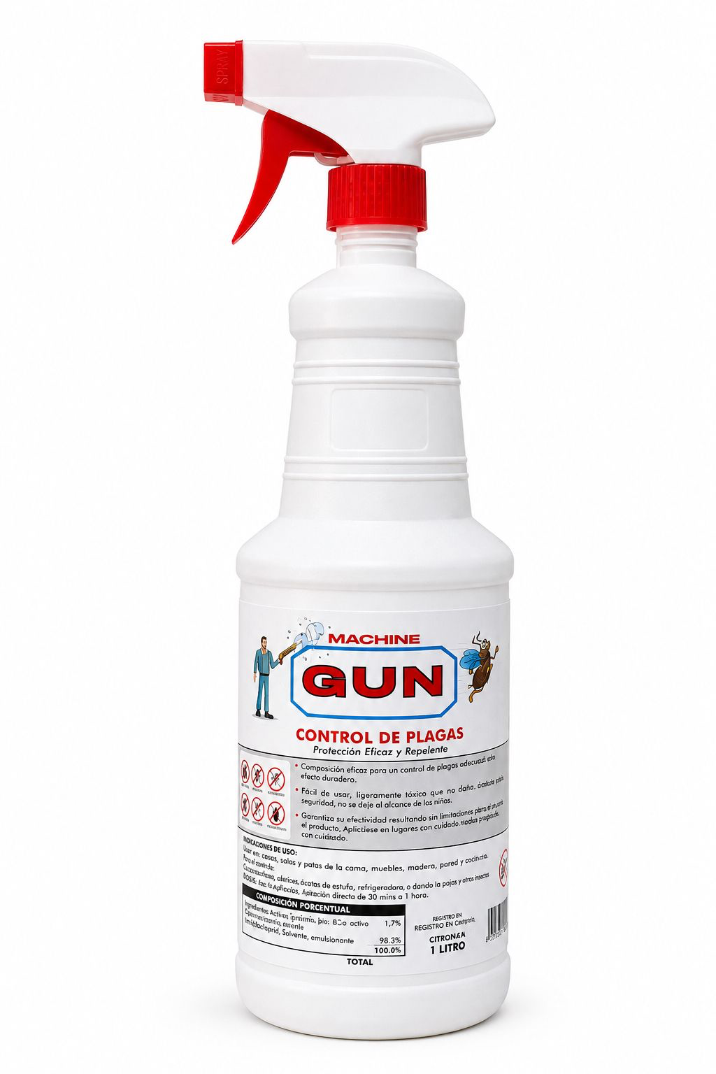 Machine Gun Control de Plagas 1 L